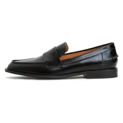 Best Læder Loafers med Blokhæl - Patent Dame Loafers