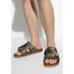 Outlet Læder slides Sandaler
