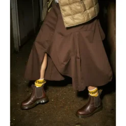 Clearance Leonore Dark Brown Chelsea Støvle Chelsea Boots|Støvler