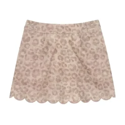 Hot Leopard Print Skirt med Bølget Kantskørt Børn Kjoler & Nederdele