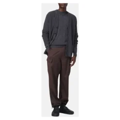 Online Let Merinouldssweater med Dobbelt Crew Neck Detalje Strik