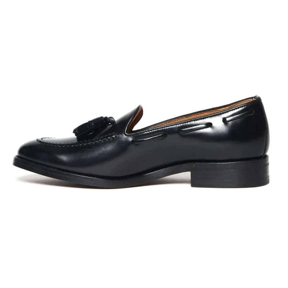 Sale Loafers i børstet læder Dame Loafers