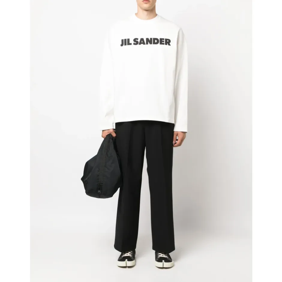 Logo-Print Bomuldssweatshirt Sweatshirts