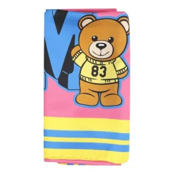 Luksus Silkeskærf med Teddy Bear Print Børn Halstørklæde