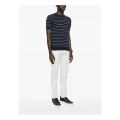 Clearance Maglia girocollo in maglia manica corta a righe Strik