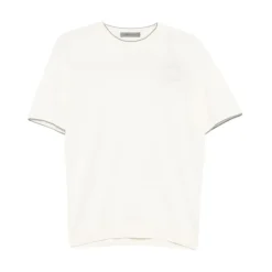 Clearance Maglia girocollo mezza manica con bordi rigati Strik