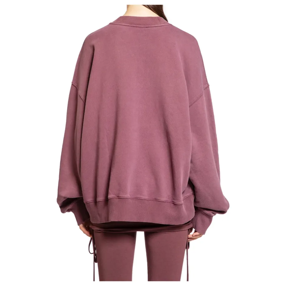 Outlet Mauve Fade Bomuld Crewneck Sweatshirt Dame Sweatshirts