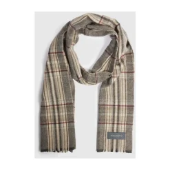 Clearance Men's scarf with madras check pattern Halstørklæder Og Tørklæder