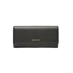 Best Metallic Soft Wallet with Flap Dame Punge & Kortholder