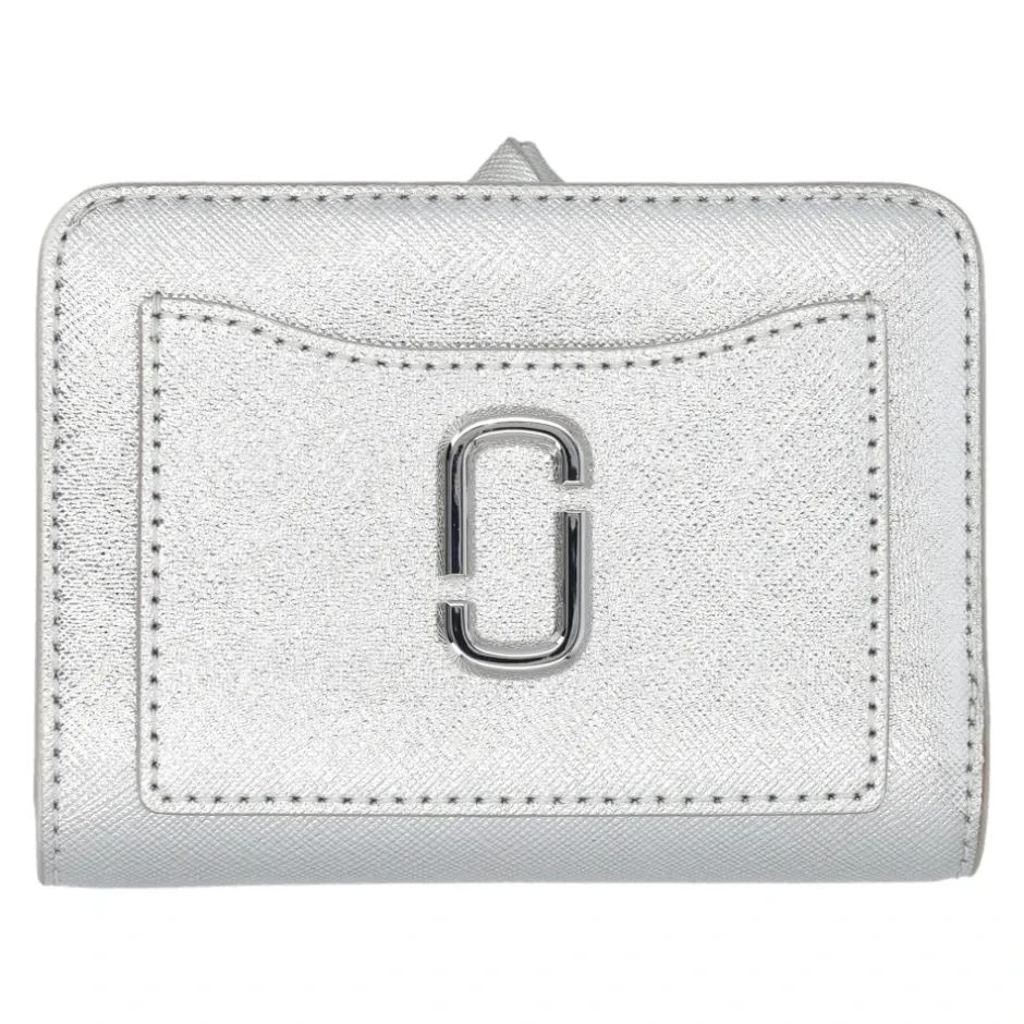 Best Metallic Utility Snapshot Mini Compact Wallet Dame Punge & Kortholder
