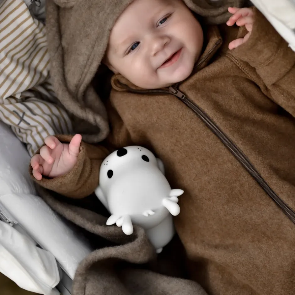 Discount - Cotton Fleece Baby Suit, 12002 - Melange Denver Børn Jumpsuits