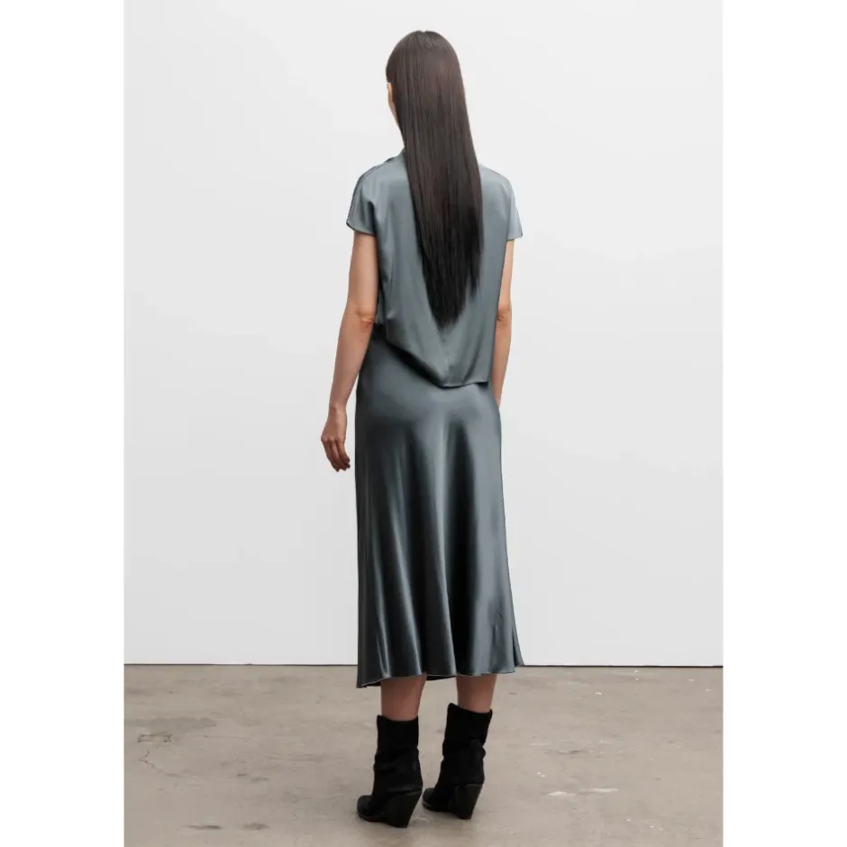 Hot Milly silke top faded Dame Bluser & Skjorter