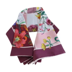Sale Mini Blocks Flora Twill Scarf Dame Tørklæder