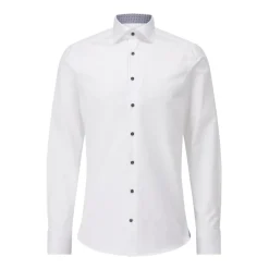Online Moderne Slim-Fit Twill Skjorte Skjorter