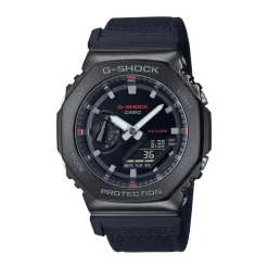 Outlet Moderne stofrem Quartz ur med LED Ure