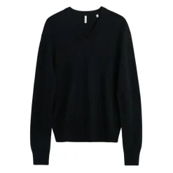 Outlet Moon Merino Sweater med V-hals Strik
