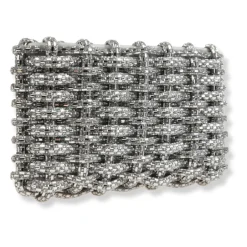 Sale Morgan Woven Rhinestone Clutch Dame Clutch