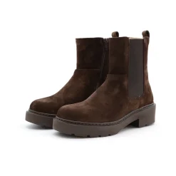 Online Mørkee Ruskind Chelsea Støvler Dame Chelsea Boots