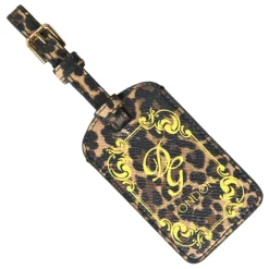 Clearance Leopard Læder Kuffertmærke Dame Tilbehør Til Tasker
