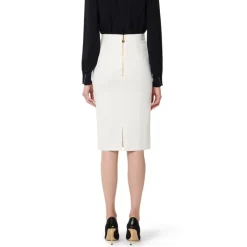 Online Nederdel i crepe stof med juvel logo Dame Nederdele
