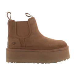 Hot Neumel Platform Chelsea Støvler Chestnut Dame Støvler|Chelsea Boots