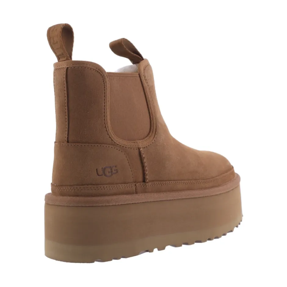 Hot Neumel Platform Chelsea Støvler Chestnut Dame Støvler|Chelsea Boots