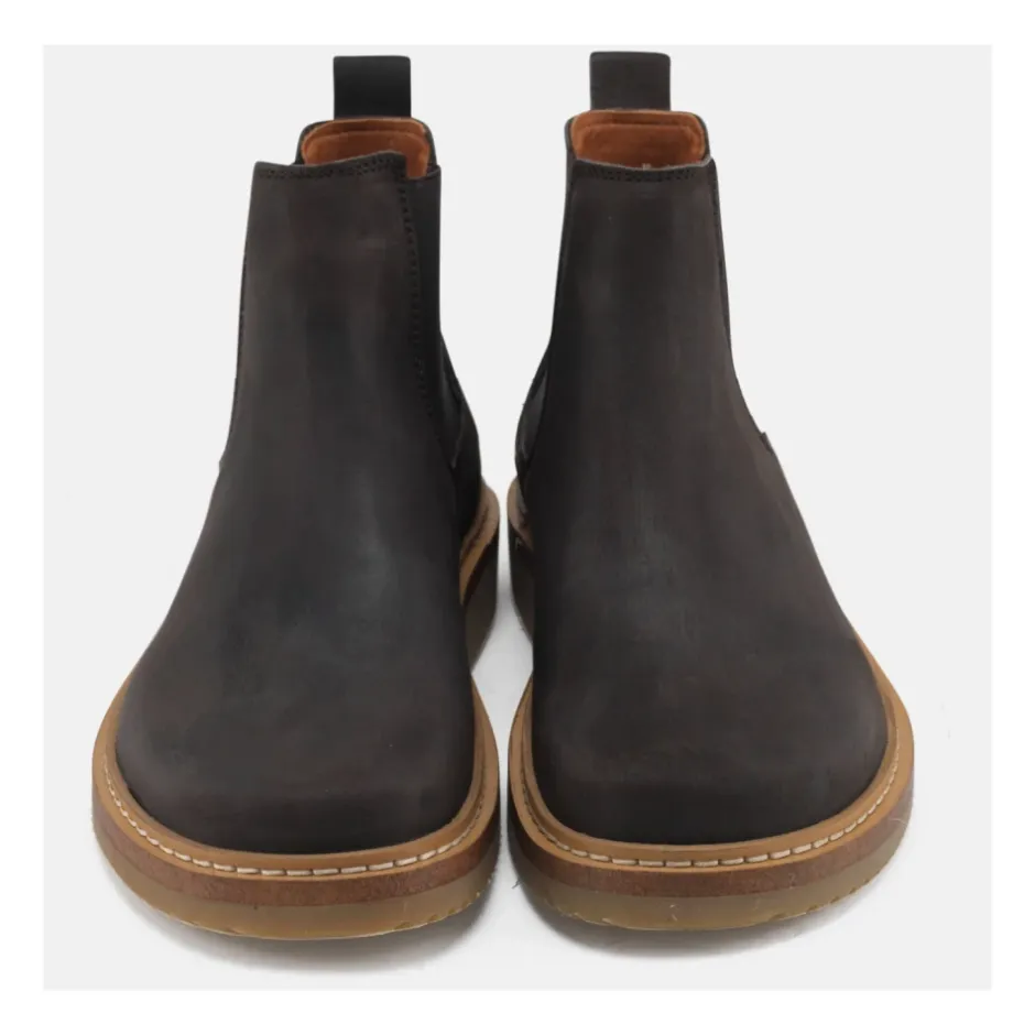 Online Nubuck Bison Støvle Gry Stil Dame Chelsea Boots