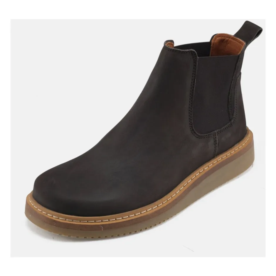 Online Nubuck Bison Støvle Gry Stil Dame Chelsea Boots