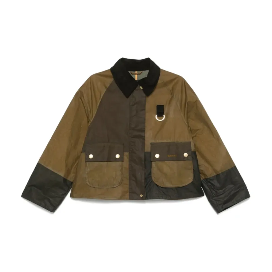 Best Olivengrøn Corduroy Krave Jakke Dame Jakker