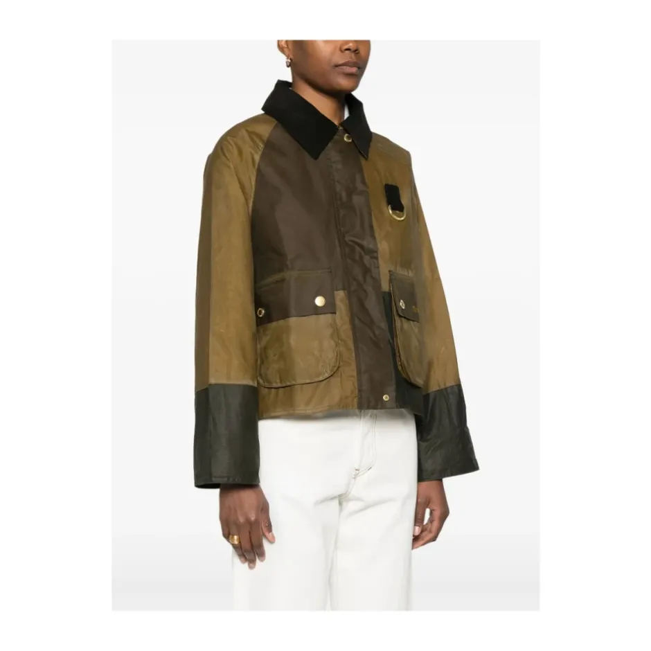 Best Olivengrøn Corduroy Krave Jakke Dame Jakker