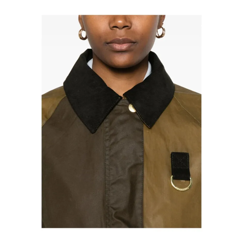 Best Olivengrøn Corduroy Krave Jakke Dame Jakker