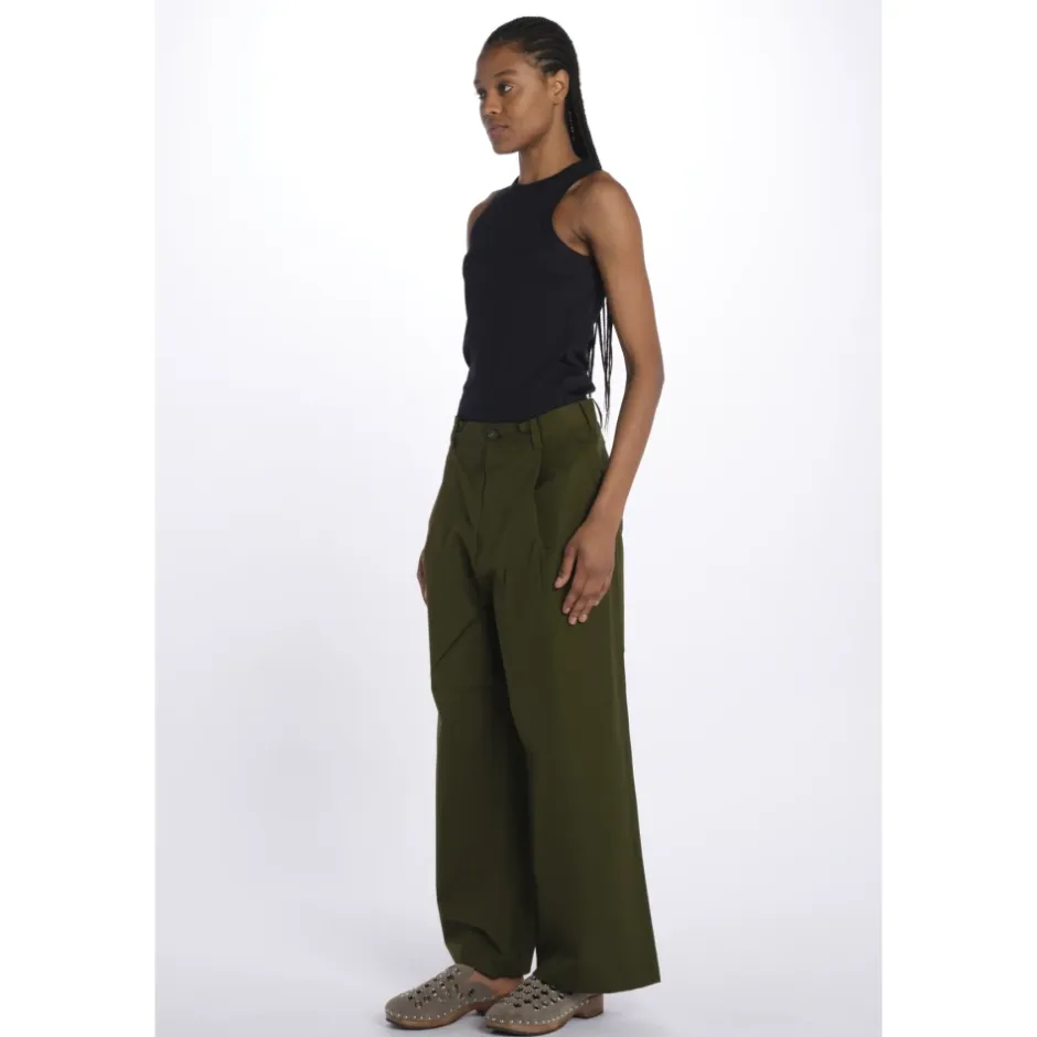 Clearance Pantalone Over Con Pences Dame Bukser