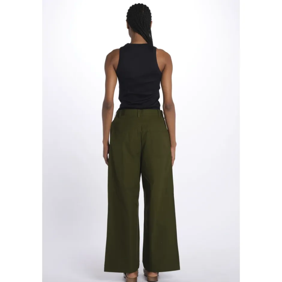 Clearance Pantalone Over Con Pences Dame Bukser
