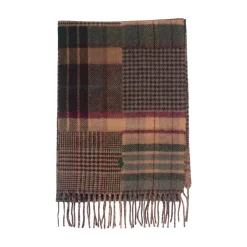 Outlet Patchwork Checked Scarf Halstørklæder Og Tørklæder