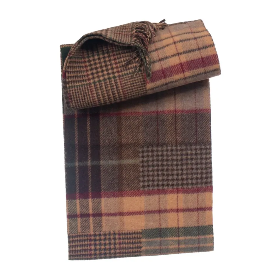 Outlet Patchwork Checked Scarf Halstørklæder Og Tørklæder
