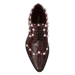 Clearance Pearl Embellished Oxfords Dame Snøresko