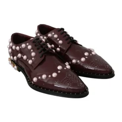 Clearance Pearl Embellished Oxfords Dame Snøresko