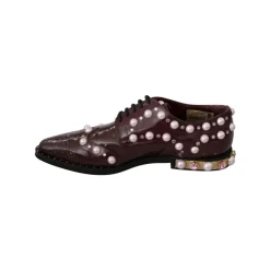 Clearance Pearl Embellished Oxfords Dame Snøresko