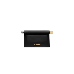 Outlet Petite Pochette Rond Carre Læder Dame Clutch