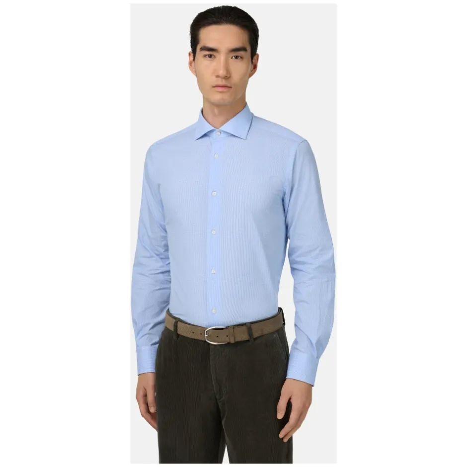 Sale Pied De Poule Windsor Collar Shirt Regular Fit Skjorter