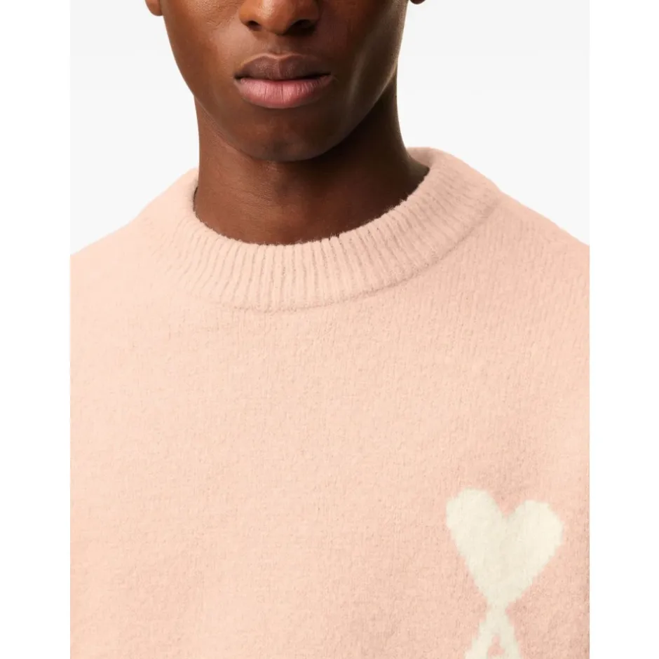 Alpaca Uld Crew Neck Sweater Strik