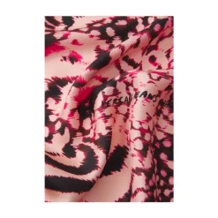 Animal Print Silketørklæde Dame Tørklæder
