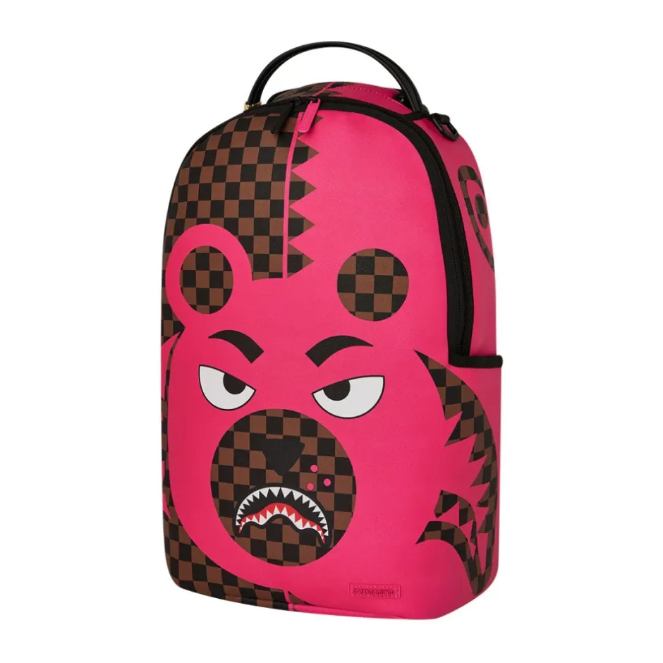 Clearance Pink Bear Shark Rygsæk Dame Rygsække