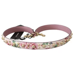 Floral Læder Stud Acry Skulderrem Dame Bæltetasker