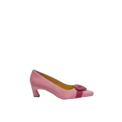 Outlet Heart Buckle Læder Pumps Dame Pumps|Stiletter