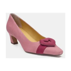 Outlet Heart Buckle Læder Pumps Dame Pumps|Stiletter