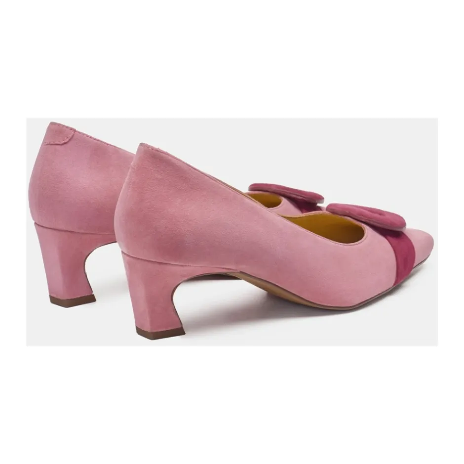 Outlet Heart Buckle Læder Pumps Dame Pumps|Stiletter