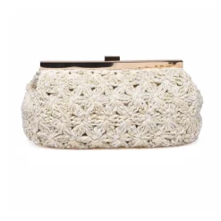 Sale Pochette i rafia Dame Clutch