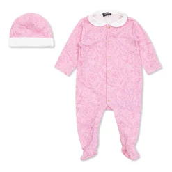 Clearance Printed Cotton-Jersey Sleepsuit Set Børn Bodystocking & Sæt