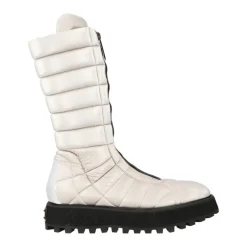 New Quiltede Nylon Ankelstøvler med Gummisål Vinterstøvler